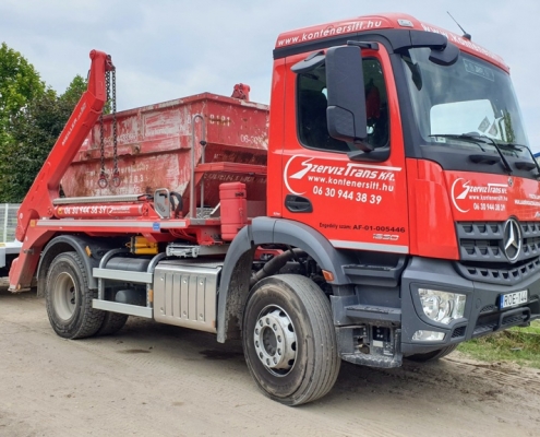 4 m3-es vegyes építési törmelék szállítás konténerrel